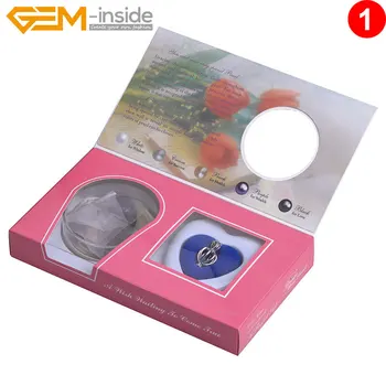 

Natural oyster Cage Love Wish Pearl Necklace Kit Pearl in Oyster DIY Jewelry boxes popular Gift