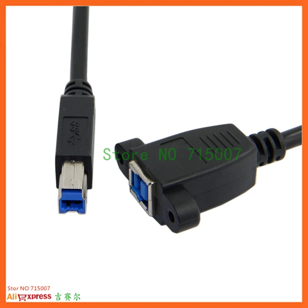 Супер скорость USB 3,0 задняя панель крепление B мама к папа B Тип удлинитель 0,5 м 50 см