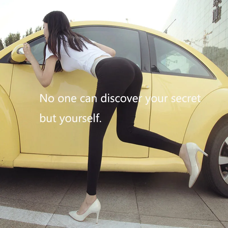 4 Seasons Woman Sexy Legging Trousers Outdoor Sex in Car Sexual Open Crotch Zip Fastener Warm Plush Winter Yoga Pants Sport 6