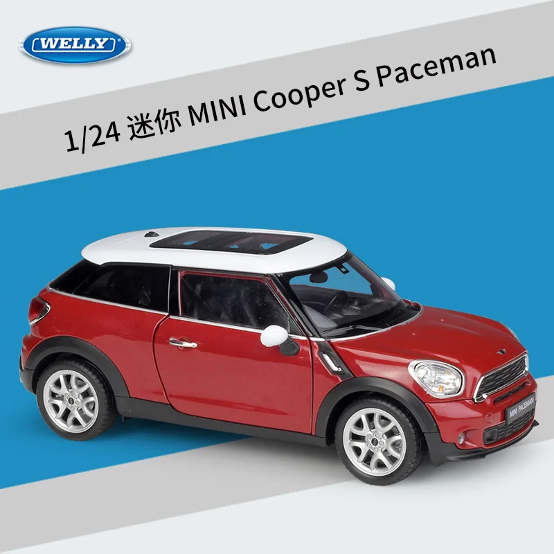 WELLY 1/24 миниатюрный автомобиль медный S Paceman металлическая модель литый под
