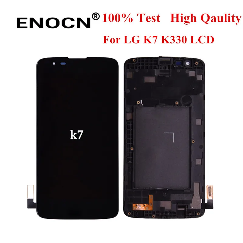 ENOCN для LG K7 Дисплей LCD e кодирующий преобразователь сенсорного экрана в сборе lcd с