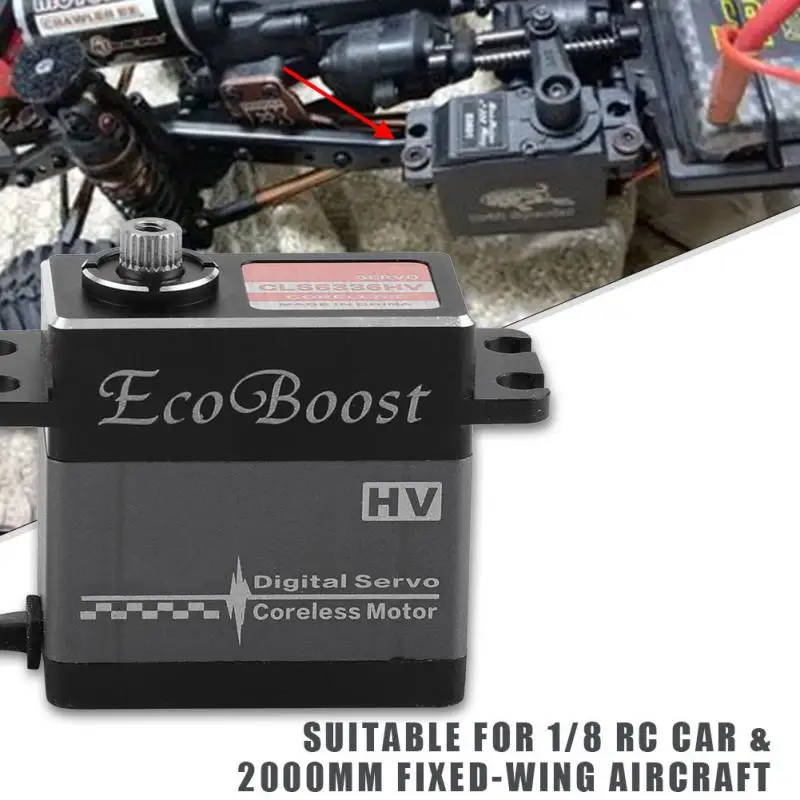 

Hot RC Servo Metal Gear High Voltage New Digital Coreless Servo For 1/8 Remote Control Car And 2000 Fixed-wing Aircraft High Qua