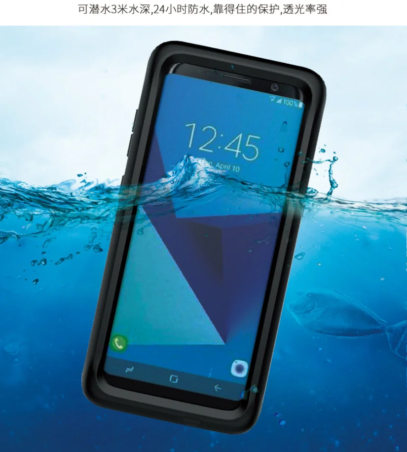 Waterproof Swim Motion Anti-fall Telefone movel Case For samsung galaxy A50 A70 A40 A20 Note 8 9 10 S8 S9 S10 plus phone caser