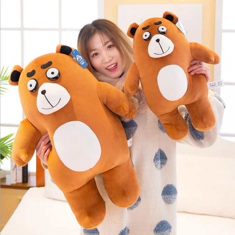 70 см большой мешочек медведь плюшевые игрушки, забавные мягкие коричневые плюшевый медведь подушки с животными из мультфильмов для