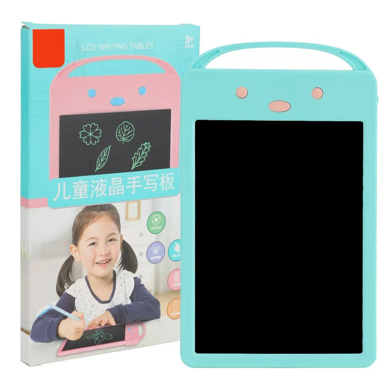 8.5inch Colorful Screen LCD Writing Tablet Electronic Digital Drawing Handwriting Pad Paperless Message Board Kids Graffiti Gift - Цвет: blue