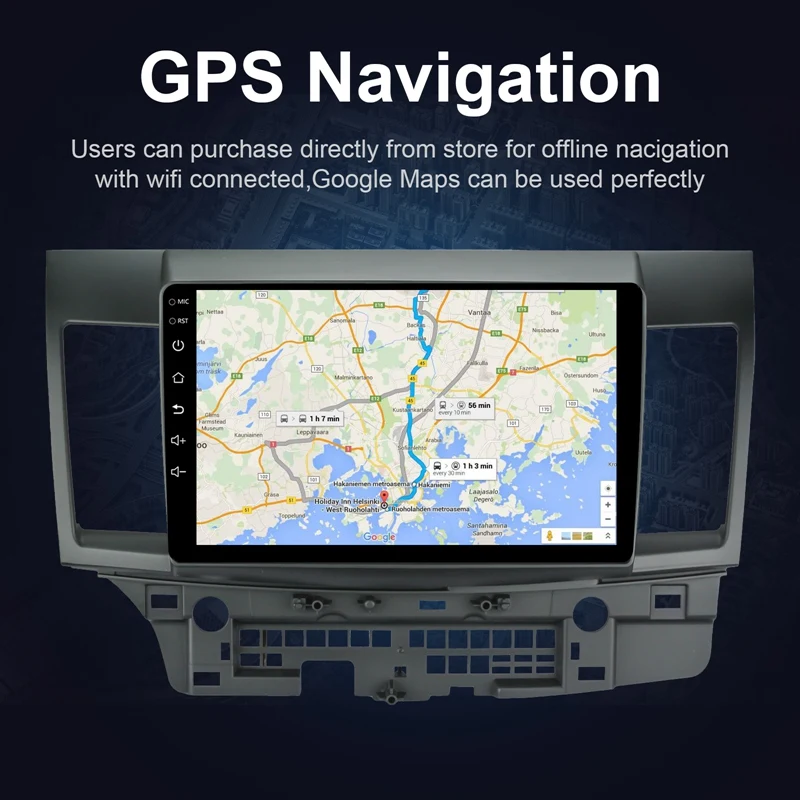 Android 10 1 автомобильный Радио Стерео GPS навигация Bluetooth USB плеер 2G + 16G для Mitsubishi Ralliart