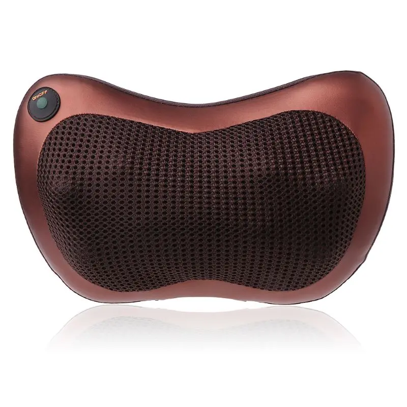 Electric Massage Pillow Lumbar Neck Back Shiatsu Massager Cushion Heat Car Home EU Plug Wholesale Dropshipping