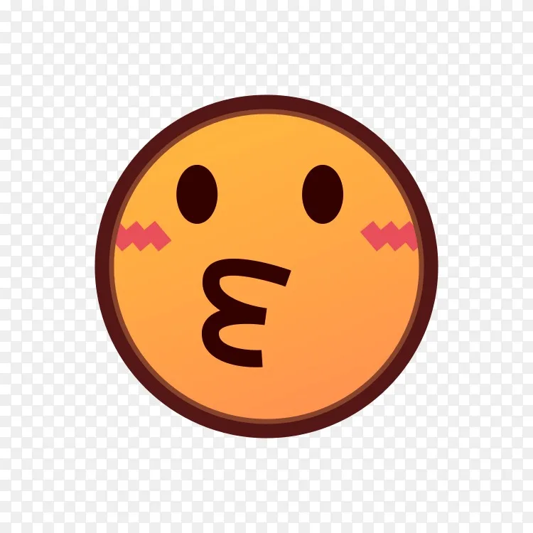 微笑表情符号吻表情符号