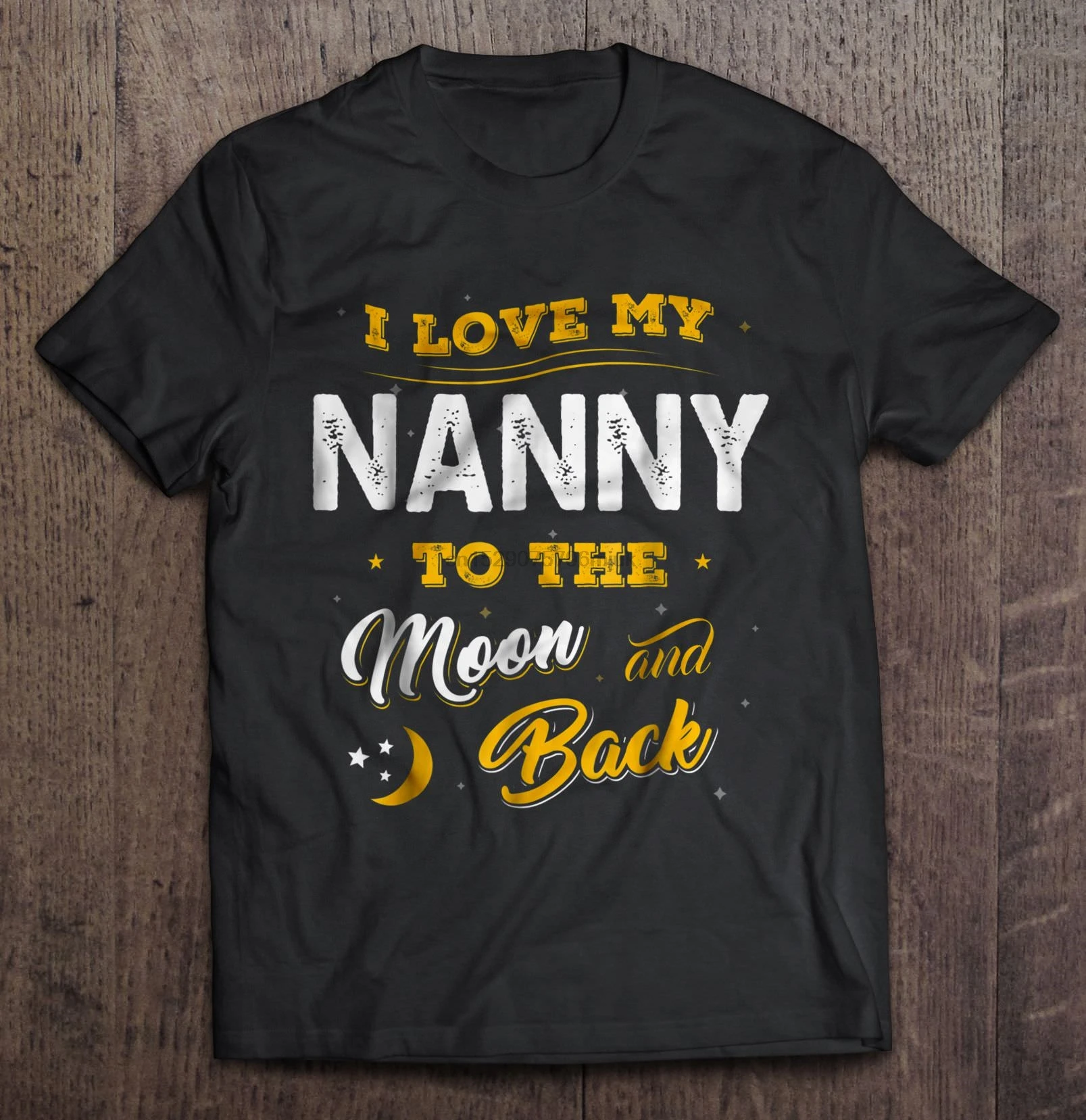 Мужская футболка I Love My Nanny To The Moon And Back женская |