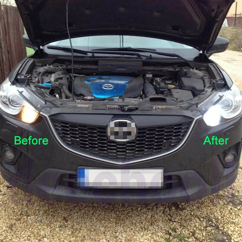 Deechooll 2x чистый белый 16 SMD P13W DRL светодиодный лампы для Mazda CX5 CX 5 W/HID H/L Габаритные