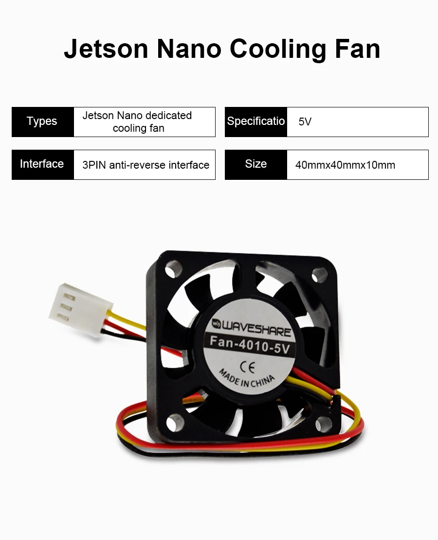 Nvidia Jetson Nano Fan 5v 3pin Reverse Proof Connector Dedicated Cooling Fan For Jetson Nano Integrated Circuits Aliexpress