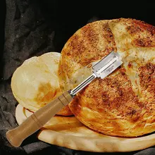 304 нож для хлеба из нержавеющей стали Профессиональная деревянная ручка нож для хлеба с 5* лезвиями 1* кожаный чехол