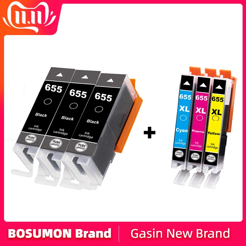 Bosmon совместимый картридж Замена для hp 655 для hp 655 CZ109AE для hp deskjet 3525 5525 4615 4625 4525 6520 6525 6625