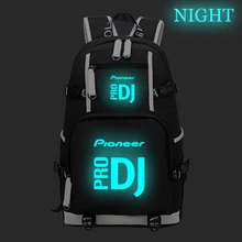 Женский и мужской Светящийся рюкзак для мальчиков и девочек Pioneer DJ PRO школьная сумка модный рюкзак повседневный рюкзак для ноутбука рюкзак для путешествий