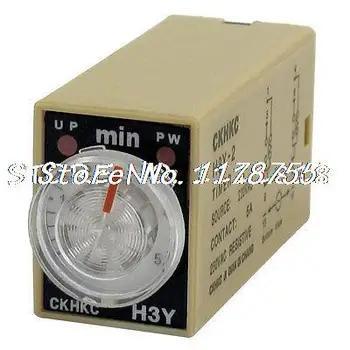 

AC 220V 8P Terminals DPDT 5 Minutes 5Min Delay Timer Time Relay H3Y-2