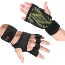 Прочные Перчатки для тренажерного зала с полупальцами для тяжелой атлетики гантели для фитнеса Нескользящие строительные спортивные тренировочные защитные перчатки