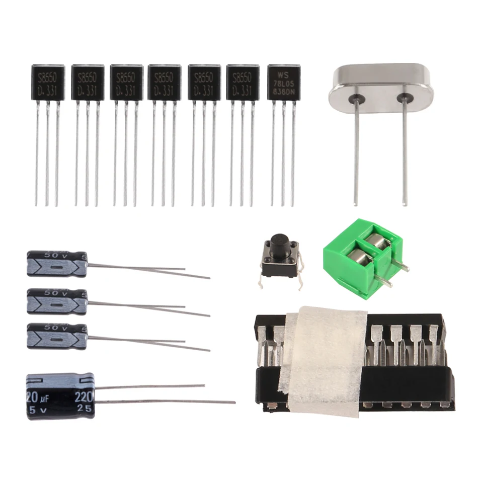 6 Bits Digital LED Electronic Clock DIY Kits (9)