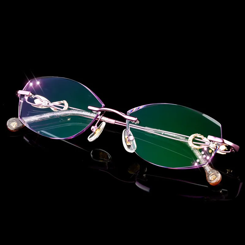 0~ 4 50 Women Cat Eye Optical Glasses Frame Gradient Lens Fashion Custom Finished Prescription
