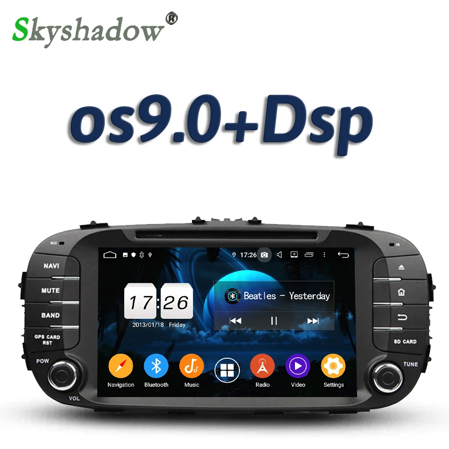 DSP ips Android 9,0 2 Гб ОЗУ 16 Гб 4 ядра Bluetooth 4,2 Wifi gps карта DVR камера OBD ТВ автомобильный dvd-плеер радио для kia SOUL
