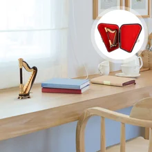 Деревянная мини-Арпа с коробкой, музыкальный инструмент, Реплика настольного орнамента Деревянная мини-Арпа с коробкой, музыкальный инструмент, Реплика настольного орнамента