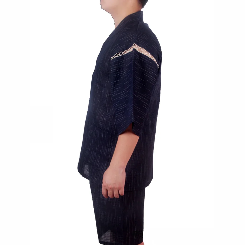 Мужские японские традиционные костюмы самурая Jinbei свободная одежда для сна