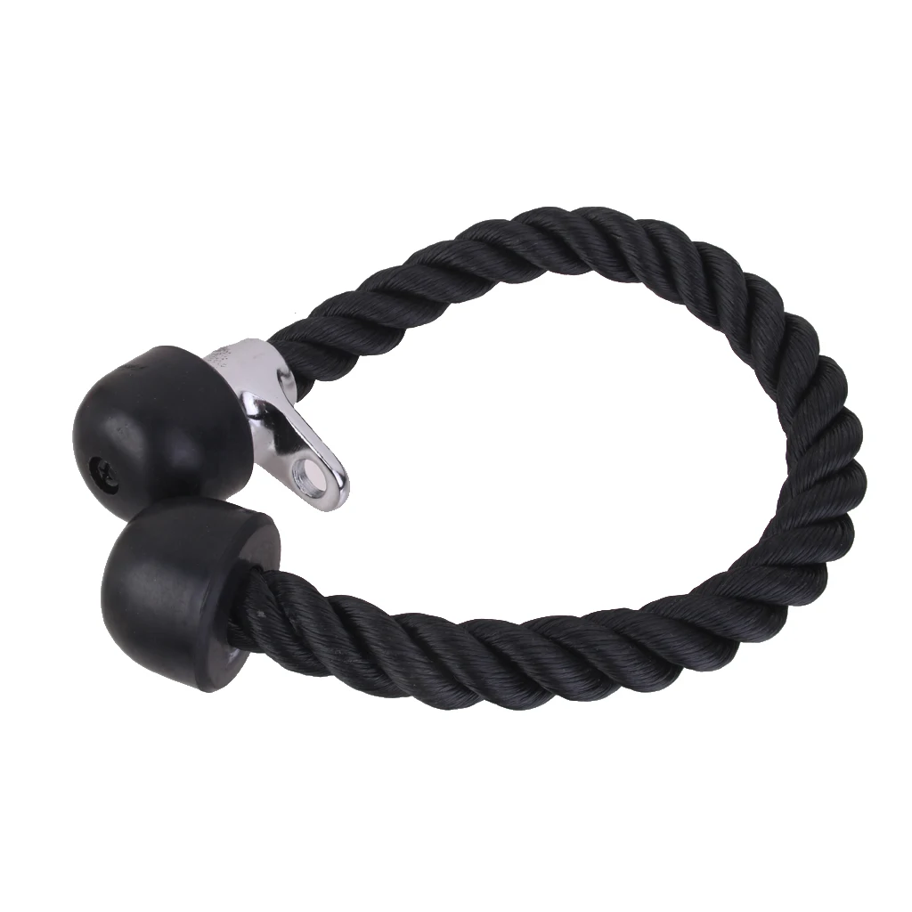 Tricep Rope Push Pull Down Press Multi Gym Bodybuilding Cord Attachment for Home or Gym Use Fitness Exercise Body Equipment
