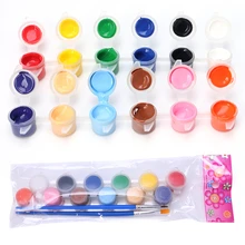 12 цветов, 2 кисти для рисования, набор для рисования маслом, ручная краска для стен, 95AD