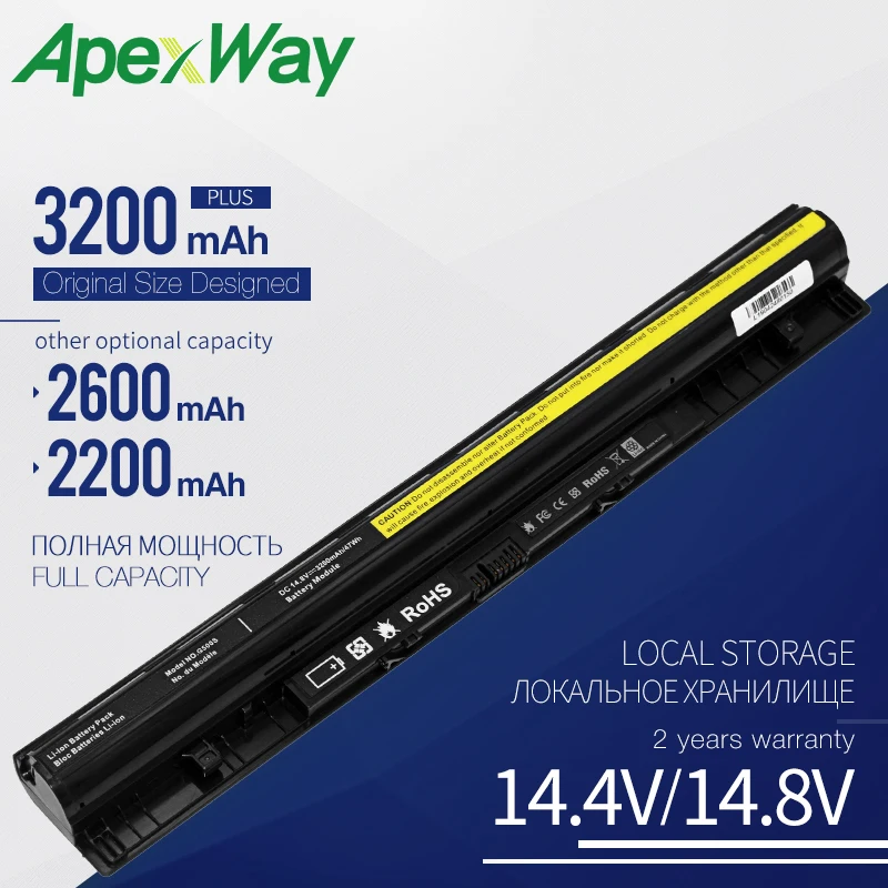 

14.8V L12M4E01 New Battery for Lenovo L12L4A02 L12L4E01 L12M4A02 L12S4A02 L12S4E01 G40-45 G50-30 G50-70 G50-75 G505S G400S G500S