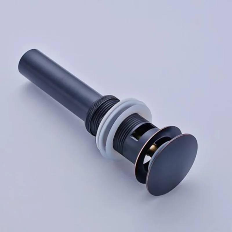 Bathroom Faucet Vanity Vessel Sink Pops Up Drain Stopper With/without Overflow Hole Solid Heavy Genuine Brass Drainer