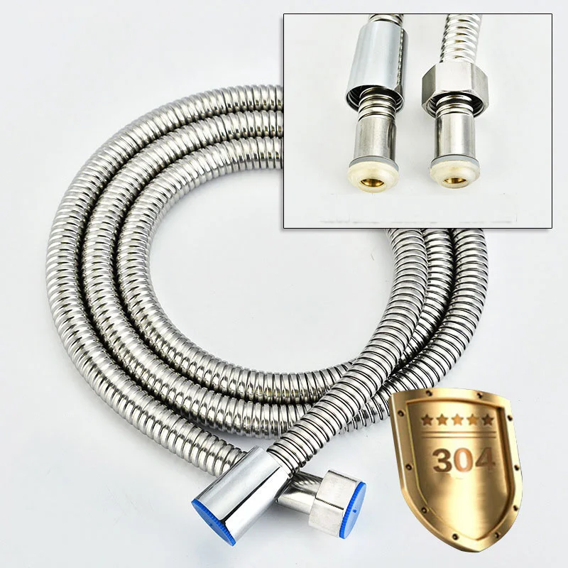 

shower hose pipe 4m bidet long Hoses faucet encryption Plumbing Hose Stainless Steel shower head Tube Pull Tube Bathroom pipes