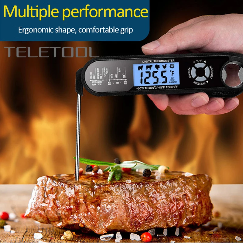 50-300℃ Waterproof Digital Food Thermometer BBQ Food Meat