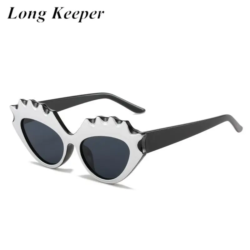 Солнцезащитные очки Long Keeper кошачий глаз женские винтажные маленькие солнечные с