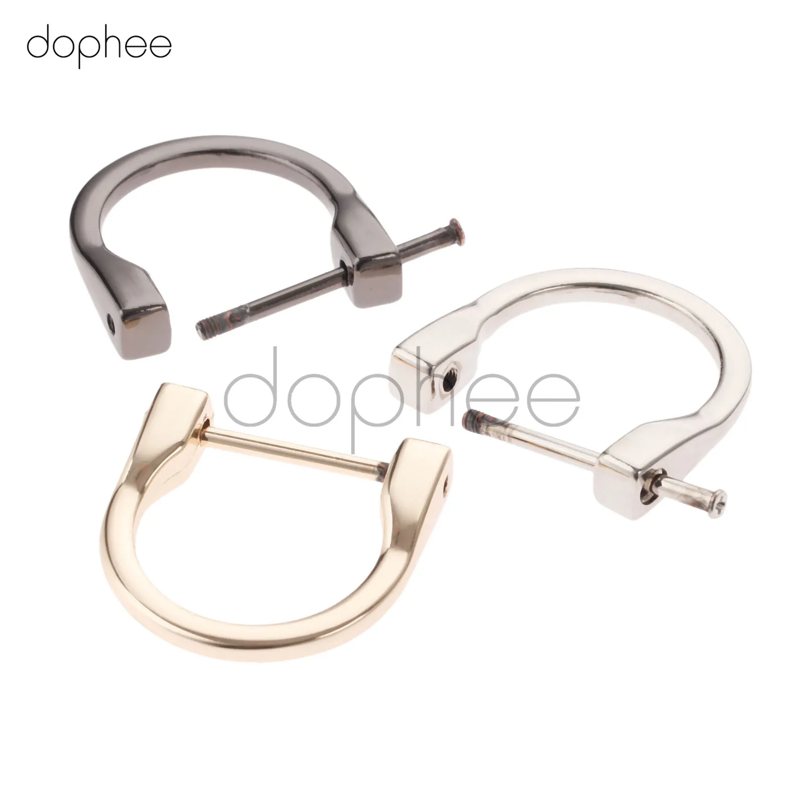 Dophee 2 шт. 38*38 мм металлическая d образная Пряжка Съемная открывающаяся сумка
