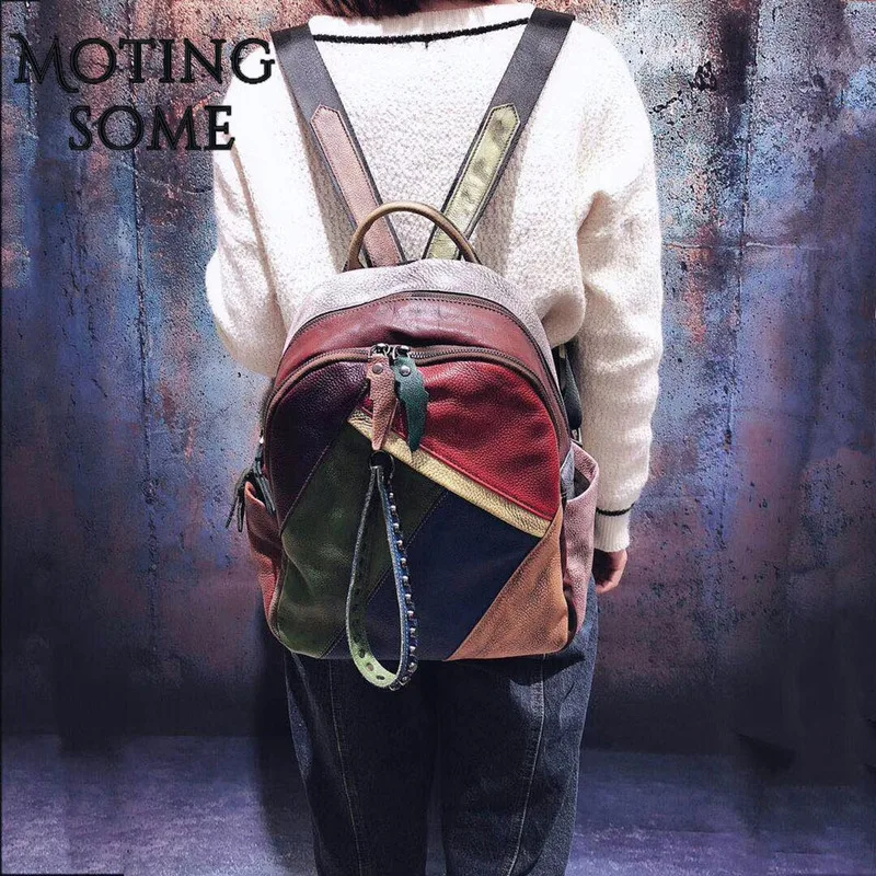 Рюкзак из натуральной воловьей кожи с эффектом потертости 2019|Рюкзаки| |