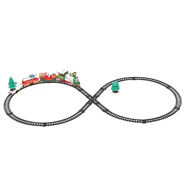 Christmas Electric Rail Train Toy Kids Electric Train Toy With Box Educational Game Boys Toys For Children Kids Christmas Gift 2
