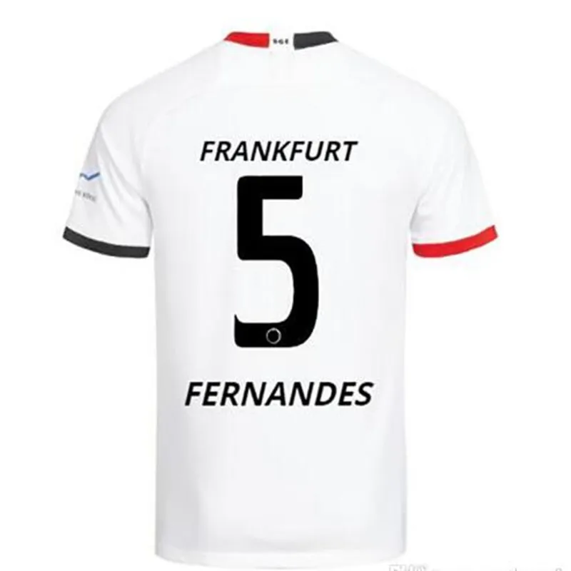 Eintracht Frankfurt футбольная Майка домашняя 19 20 Frankfurt Europa League HALLER KOSTIC JOVIC REBIC футбольные майки - Цвет: shirt