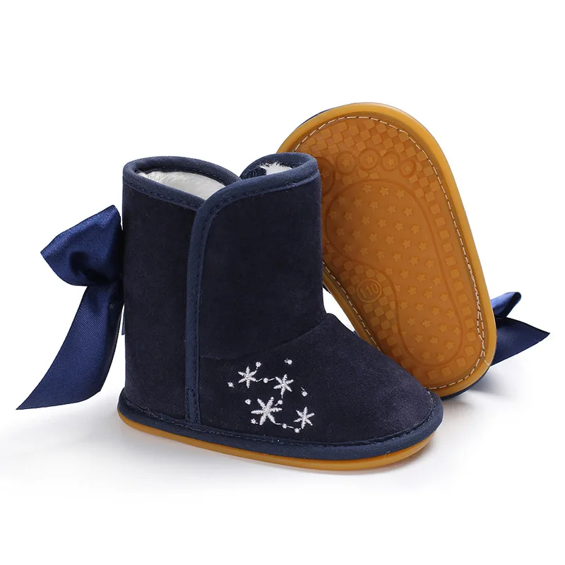 MissAbigale/ботинки для новорожденных; обувь для первых шагов; зимние теплые ботинки для малышей; классическая обувь для маленьких мальчиков и девочек - Цвет: A3