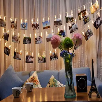 

10LED Photo Clip Light String Home Room Party Decoration Commemoration