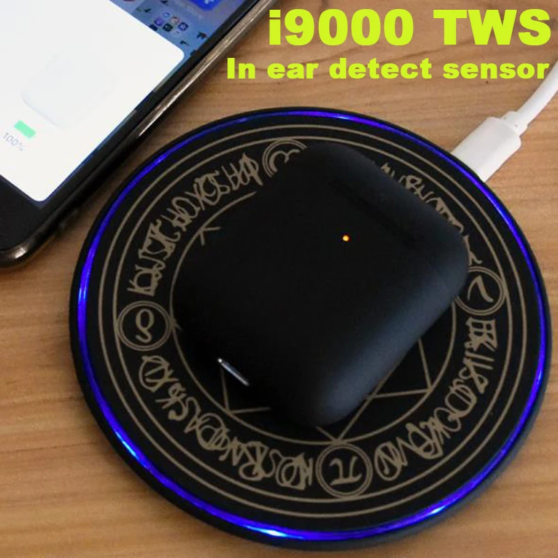Продажа I9000 TWS Pop up 3 батареи 11 Реплика с QI беспроводной зарядки Bluetooth 5,0 наушники 8D звук бас наушники PK i2000 i5000 tws