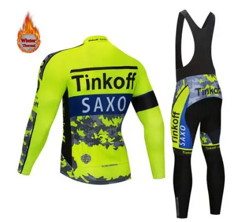 Tinkoff Зимняя Теплая Флисовая велосипедная одежда длинные комплекты весна лето