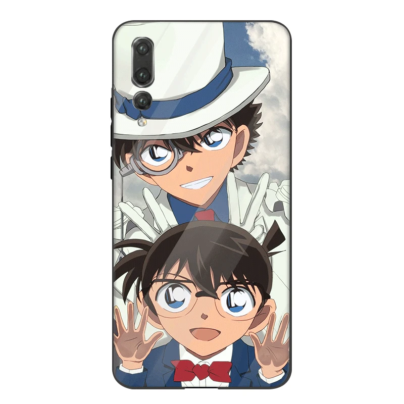 Мобильный Силиконовый чехол для телефона huawei P30 P20 P10 P9 P8 Pro Lite P Smart Z Plus Detective Conan Shell