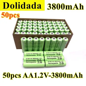 

50pcs aa1.2v 3800mah Ni MH rechargeable battery is suitable for electronic toys, remote controls and other electronic products