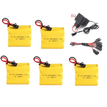 

7.2v 700mah Ni-CD Battery Charger set For Rc toys boats Car truck Tank Train Guns parts NICD AA 7.2v Rechargeable Battery Pack