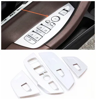 

ABS Matte/Carbon fibre Door Window glass Lift Control Switch Panel Cover Trim styling Accessorie For BMW X3 G01 X4 G02 2018 2019