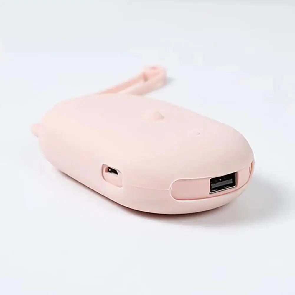 5000mAh мини-панель солнечных батарей ручной зарядка через usb Карманный обогреватель 5 V/2A с длительным сроком службы грелка для рук с двойными бортами теплая аккумуляторная милый внешний вид