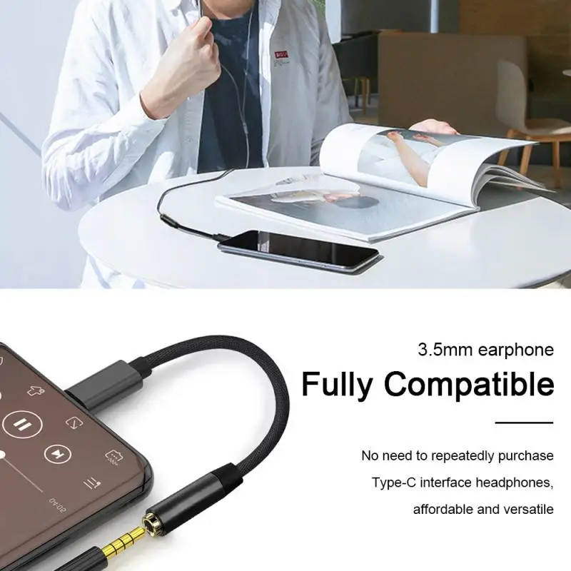 Тип C 3 5 Jack наушники USB до мм AUX Наушники адаптер аудио кабель для Huawei Xiaomi Istening