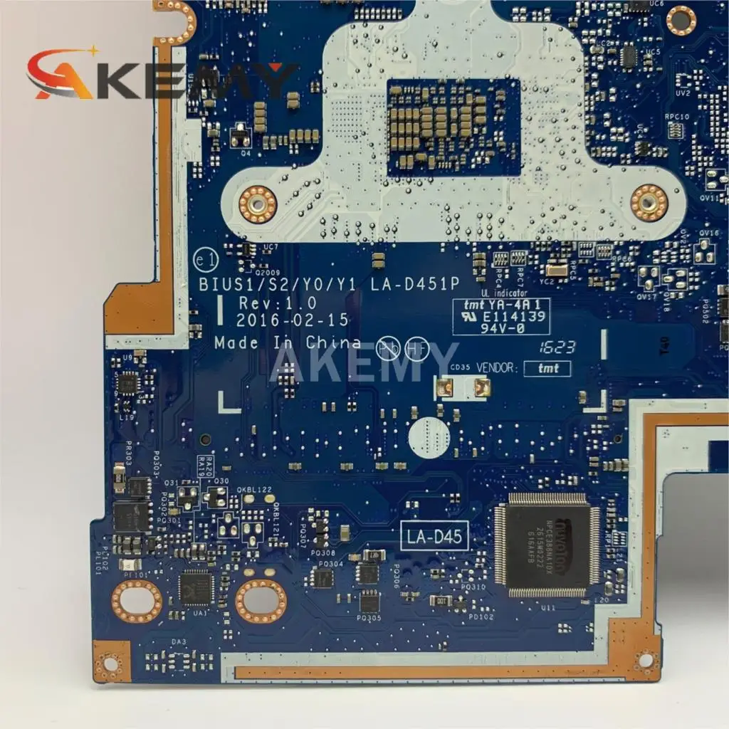 LA D451P материнская плата для ноутбука For Lenovo YOGA 510 14ISK Flex4 1470 оригинальная I7