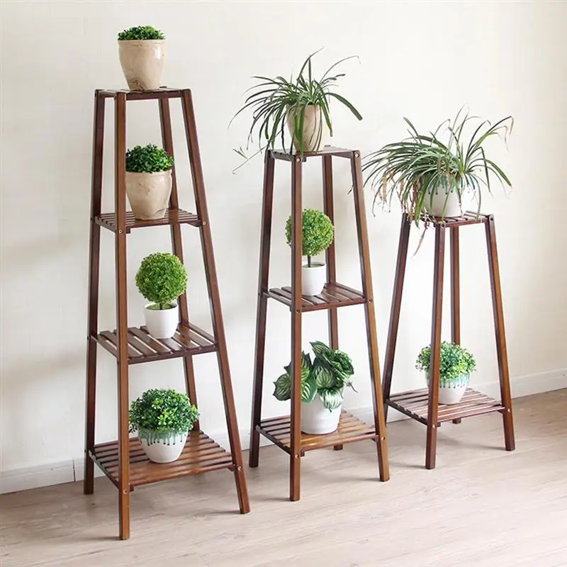 

1pc Modern Living Room Storage Shelf Indoor Flowerpot Shelf Balcony Flower Rack Double-layer Green Plant Flower Rack