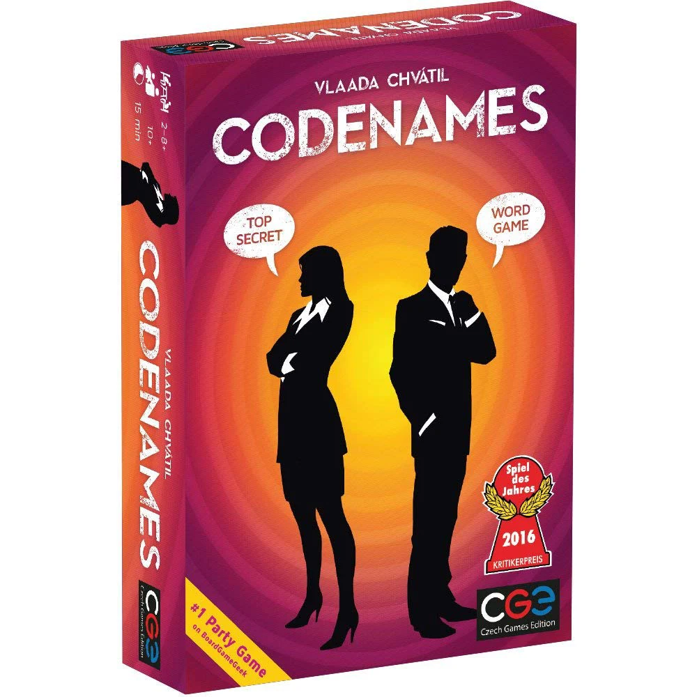 Настольная игра Codenames Vlaada Chvatil чешские CGE игры названия кода Топ секретное слово