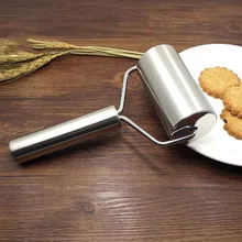 Скалка из нержавеющей стали булочки тесто замша палка Т-образная Скалка многофункциональная мука палочка замша пицца давление